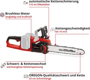 Einhell Akku-Kettensäge GP-LC 36/35 Test